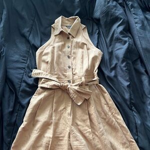 Banana Republic Women's Utility Short Romper in tan